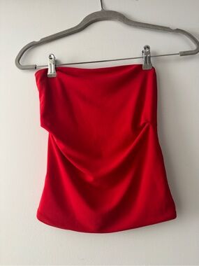 Zara Red Strapless tube top